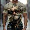 Funny Cartoon Character 3D Print Men's T Shirt Casual O-neck Loose Short Sleeve Tops Hip Hop Trend Street Tees Summer T-shirts