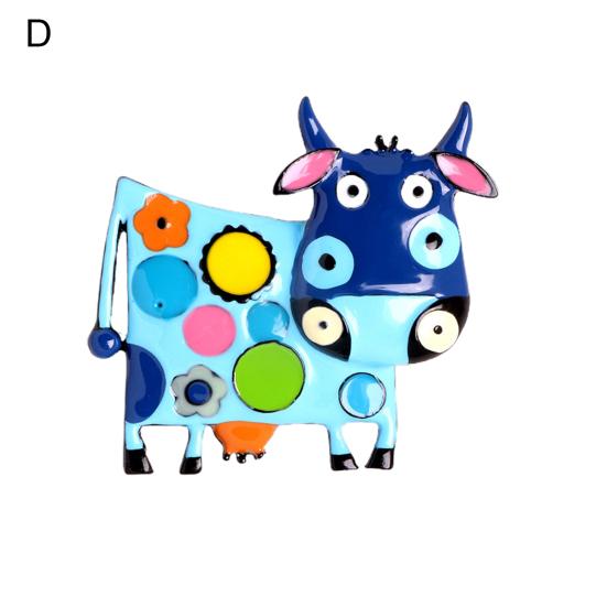 Miss Sugar модная брошь унисекс со стразами, инкрустированная знаками зодиака корова, крупный рогатый скот, брошь, булавки, подарки на Новый год