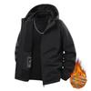 Loose Autumn and Winter Casual Jacket Men's Fleece Thick Hooded Outdoor Windproof Jacket Men's Jacket