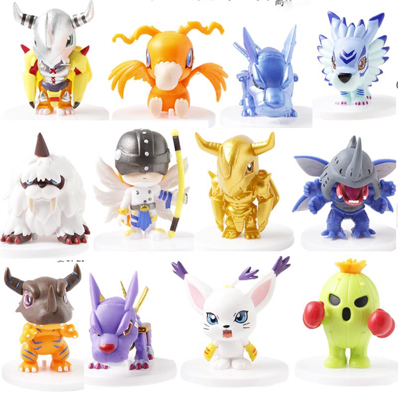 Digimon Adventure Figure Candy Toys Agumon Gabumon Patamon Gatomon Action Figure Model Collectible Doll Ornament