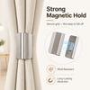 10/20 Pairs Stainless Steel Magnetic Curtain Closure Clips No Drill Light Blocking Fasteners for Bedroom & Living Room