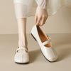 Weiwei Girl 993-8 Round Head Soft Sole Single Shoes Women's 2025 Spring New Flat Bottom One-word Belt Mary Jane Shoes Women