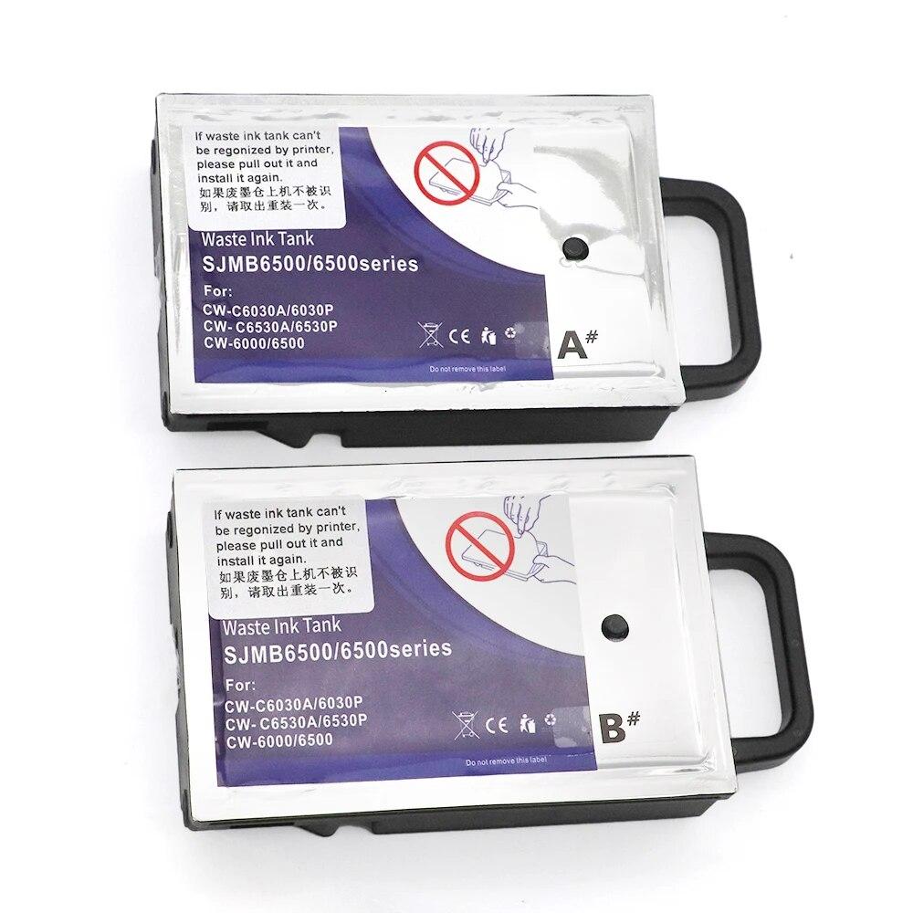 НОВЫЙ SJMB6500 SJMB6000 Ящик для обслуживания принтера EPSON ColorWorks CW-C6030A C6030P C6530A C6530B Резервуар для обслуживания принтера A + Bмодель 1 комплект