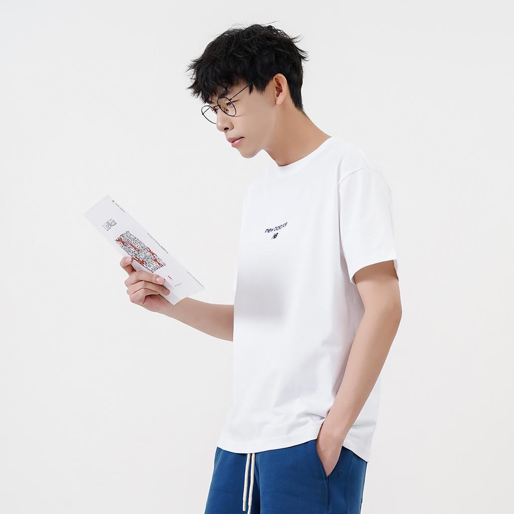 New Balance Футболка унисекс белая AMT22354-WT