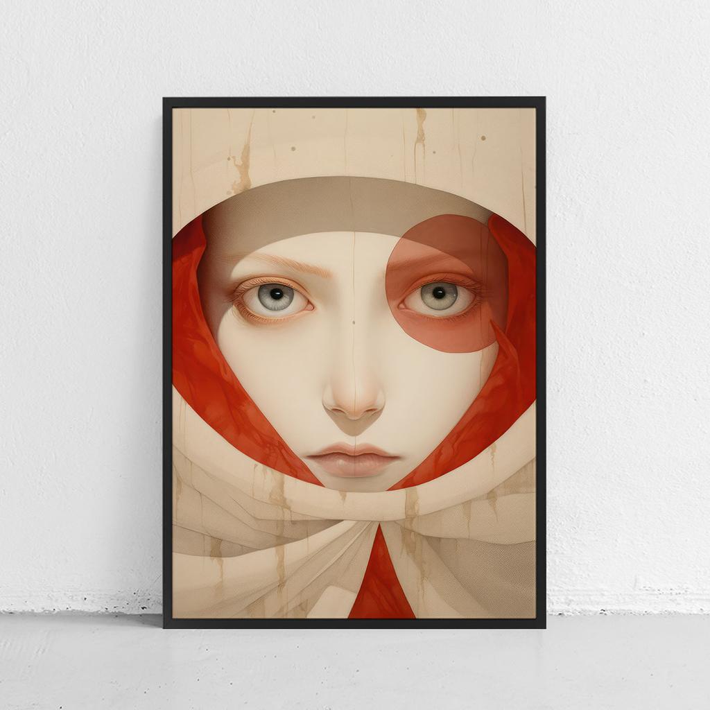 Plakat portret nowoczesny obraz