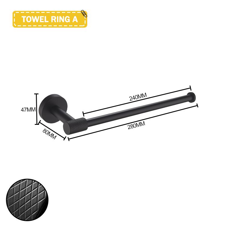 Матово-черный настенный держатель для полотенец из нержавеющей стали, крючок для халата, держатель для бумаги, держатель для туалетной щетки, аксессуары для ванной комнаты