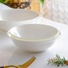 8-дюймовая коническая миска из чисто белого фарфора