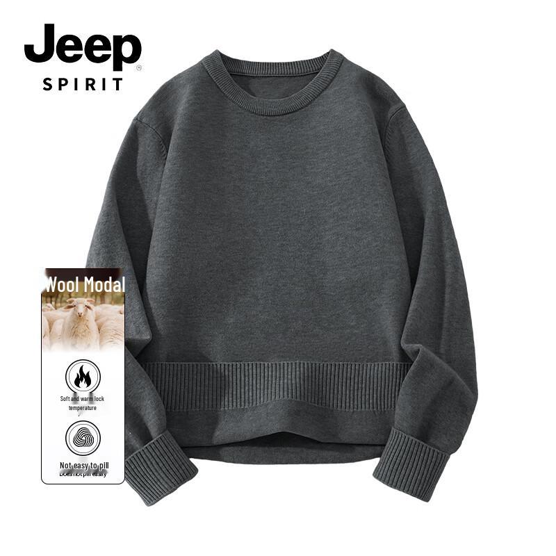 JEEP SPIRIT Men's Winter Warm Wool Blend Pullover Sweater