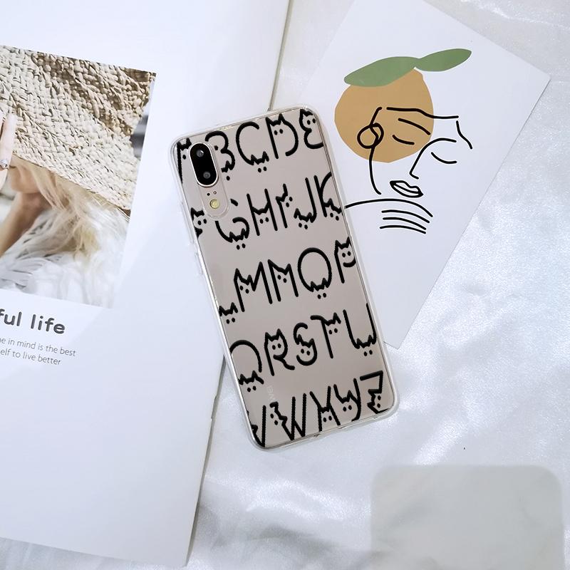 Милый мягкий чехол-накладка Kawaii Cat для Huawei P20 Lite Pro P9 P10 Plus P, силиконовый чехол для смартфона Huawei P8 P9 Lite Mini 2017