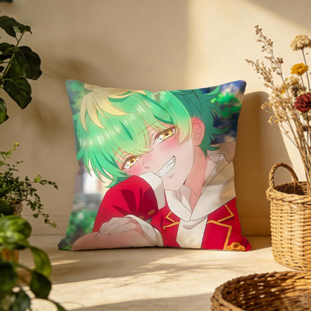 Trendy Mmikadono Sanshimai wa Angai Choroied Cushion Cover Versatile DoubleSided Pillow Case Fit for Sofa Bed Car Daily Decor