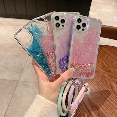 Силиконовый чехол для Huawei Enjoy 10 Quicksand Play 20: Противоударное кольцо, кольцо на руку, динамический блеск. Идеально подходит для Maimang 7.