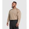 Gymshark Футболка HeavyweighT с длинным рукавом LifeStyle Brown A2b5f Nc0s