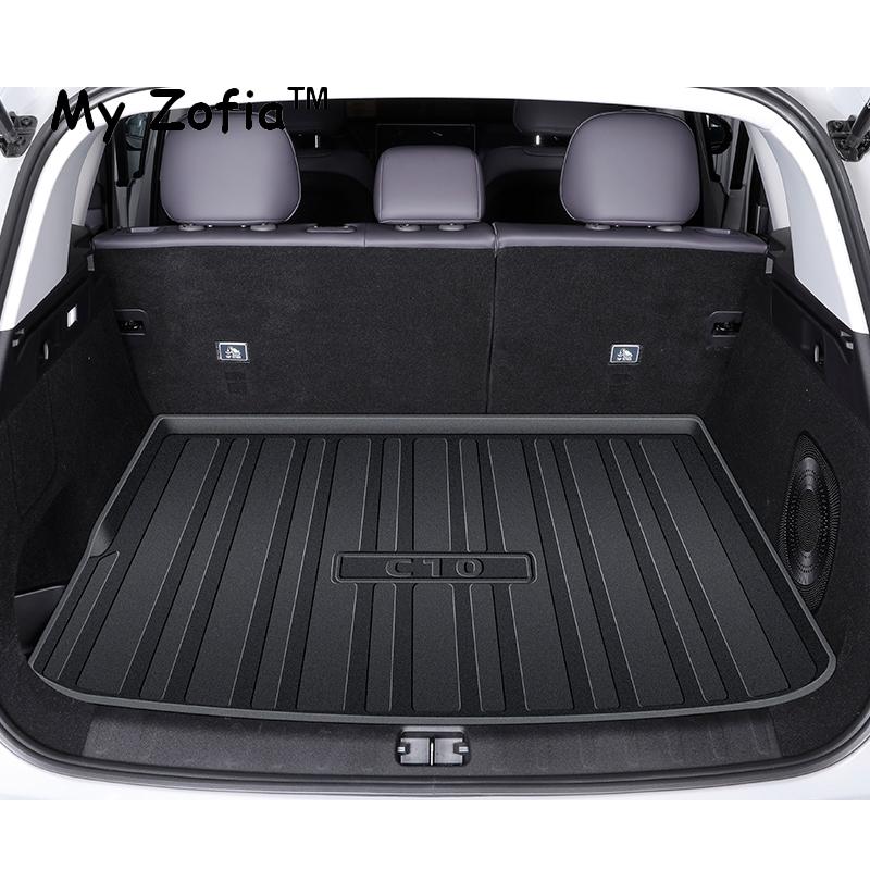 Для Leapmotor C10 2024 2025 Автомобильный TPE Защитная накладка на спинку заднего сиденья Коврик в багажник Противоударная накладка водонепроницаемый Аксессуары для интерьера