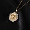 Fashion Micro-Set Multi- Zircon Necklace Pendant Jewelry For Women
