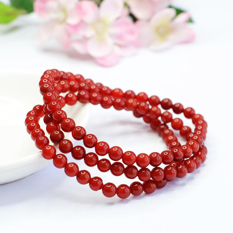 2026 Red Agate Bracelet 108 Pieces Beaded Necklace South Factory Live Delivery S2041411