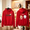 True Love BUBU DUDU Couple 2026 Sticker Hoodie King Bear Couple Hoodie I Love You Rose Crown Cape Panda Pullover Winter Hoodies
