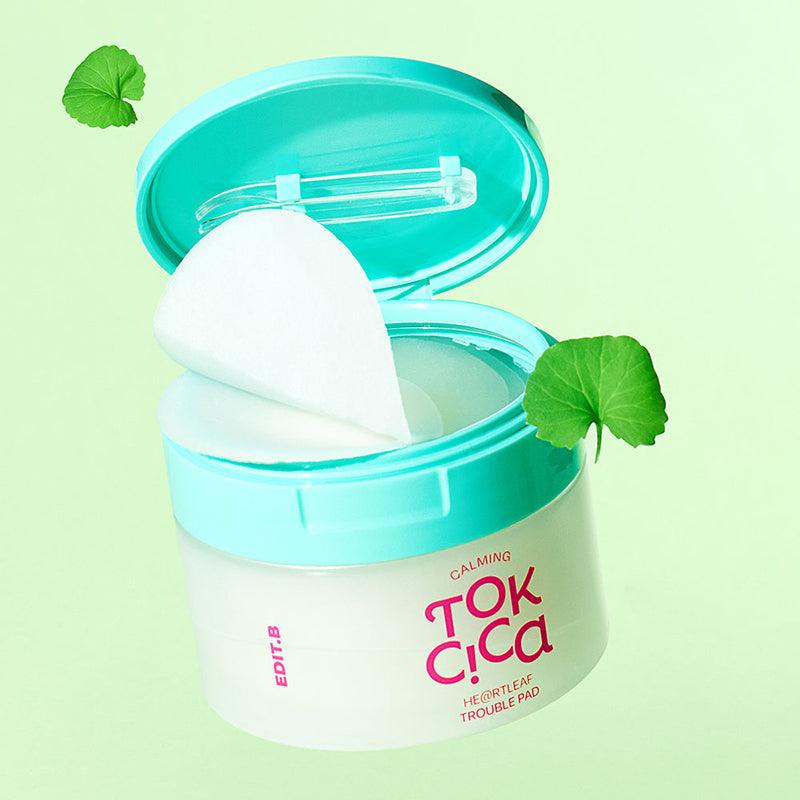 EDIT.B Успокаивающий антицеллюлитный пластырь Tok Cica Heartleaf Trouble Pad 160 мл 70 шт.
