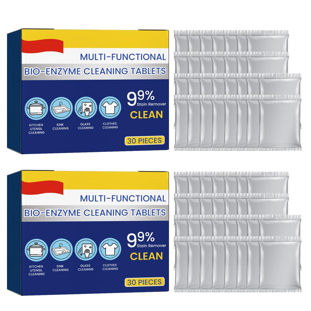 Многофункциональные таблетки для чистки с биоэнзимами Стиральная машина Чистка белья Шипучие таблетки Ткани Одежда Чистый