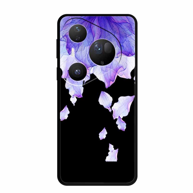 Для Huawei Pura 80 Ultra 5G Чехол Coque Мультяшный Кот Расписной Черный Силиконовый Мягкая Задняя Крышка Для Huawei Pura 80 Ultra Чехлы Оболочки