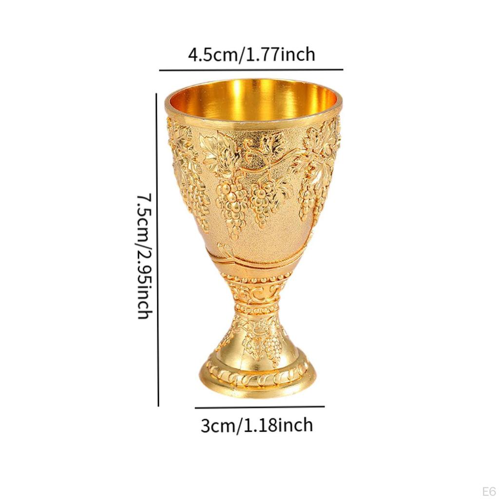 Vintage Medieval Goblet Cup Engraving Novelty Gifts Anniversary Antique Handmade Multipurpose