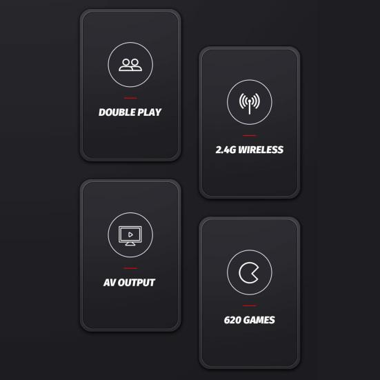 Детская игровая консоль в стиле ретро, компактный дизайн, портативный AV-выход, классическая мини-ручная игровая консоль с 2 контроллерами