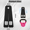 Elegananccy 2 Pack Double Car Seat Headrest Hooks, Leather Car Purse Hanger Holder For Bags, Cars Organizer And Storage Accessories For Women(Black)