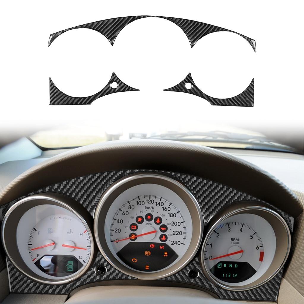 Для Dodge Caliber 2007-2008 Панель приборной панели спидометра из углеродного волокна Накладка Декоративные наклейки Аксессуары для интерьера автомобиля