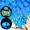 100pcs Garden Decor Luminous Stones Glow In The Dark Decorative Pebbles Outdoor Fish Tank Decoration Aquarium Accessories