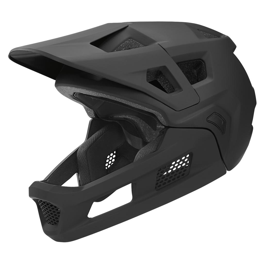 Mountain Bike Helmet Detachable Helmet Full Face Mountain Bike Helmet with Padding and + Silver Ion Straps