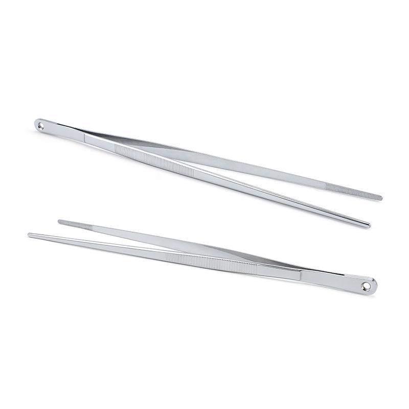 30 см кухонный пинцет тонкий пинцет щипцы сверхдлинные из нержавеющей стали кулинарные пинцеты для барбекю инструменты для бармена