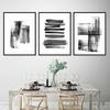 Abstract Brush Strokes Black and White Ink Canvas Printing Paintings Posters Wall Art Pictures for Living Room Home Decoration