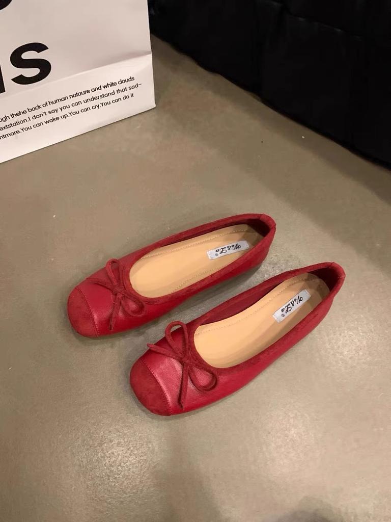 Вечерний ветер нежные бабочки женские туфли балетки французские ретро мягкая подошва серебристые одинарные туфли весенние и летние маленькие ароматные ветры женские туфли