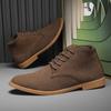 Коричневые мужские ботинки Модные повседневные ботинки Высококачественная мужская обувь Износостойкие полусапоги Мотоботы 2025 Обувь челси