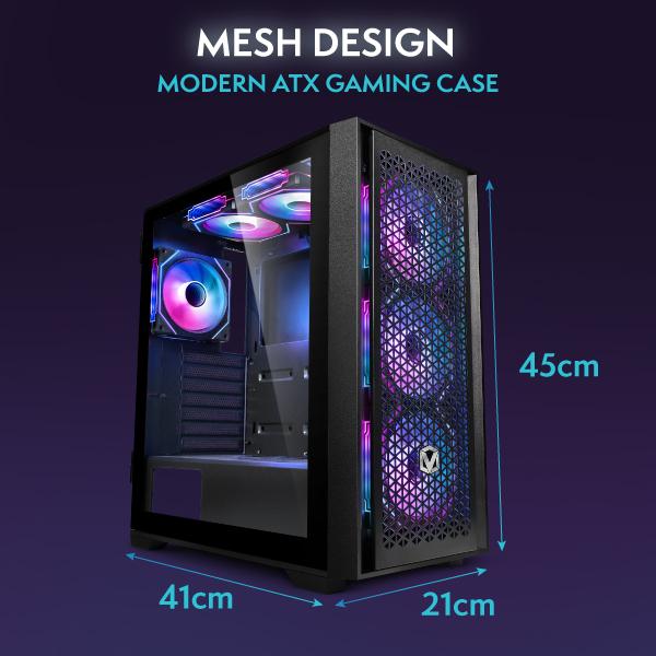 Vibox VI-1 Gaming PC • Ryzen 3 3200G 4,0 GHz • Radeon Vega 8 • 16GB RAM • 1TB SSD • Windows 11 • WiFi 6 + Bluetooth 5.4