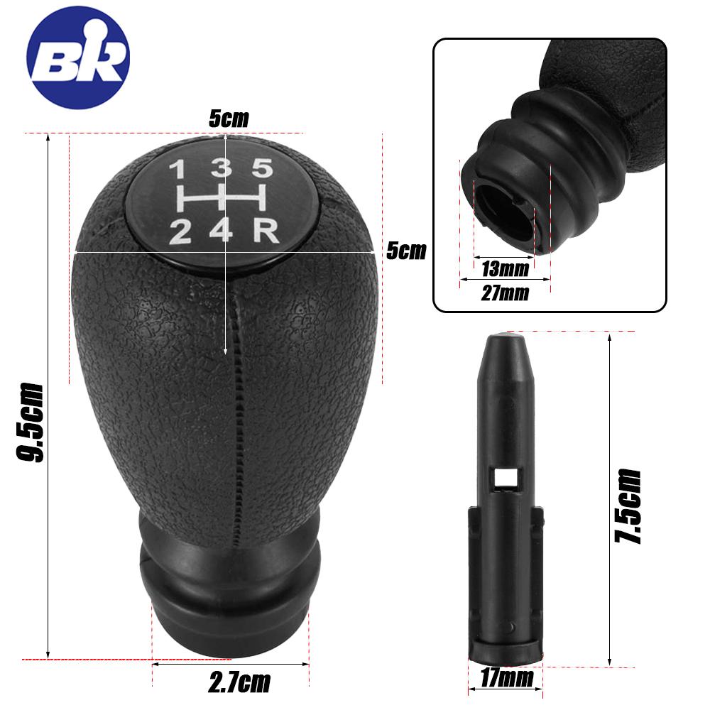 New Product Car 5 Speed Gear Shift Lever Knob Head Ball For Peugeot 106 107 205 206 207 306 307 308 Citroen Saxo Xsara C2 C3 C4