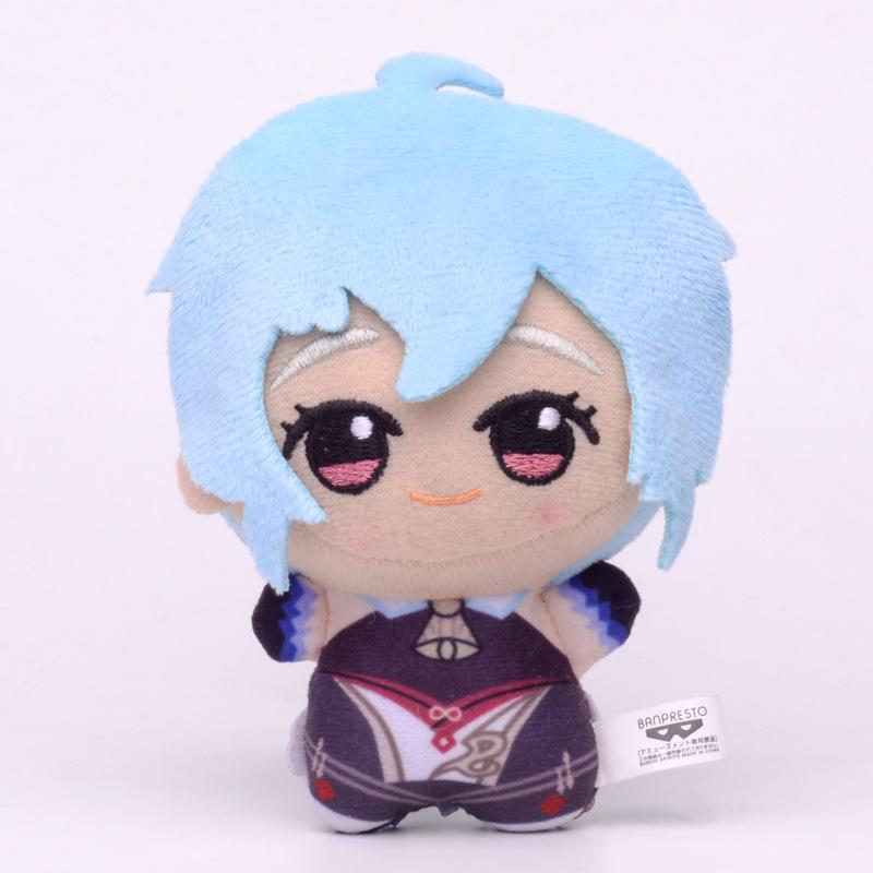 10cm Genshin Impact Tartaglia Zhong Li Yae Miko Venti Xiao Eula Razor Plush Pendant Toy Doll Backpack Accessorie Gift