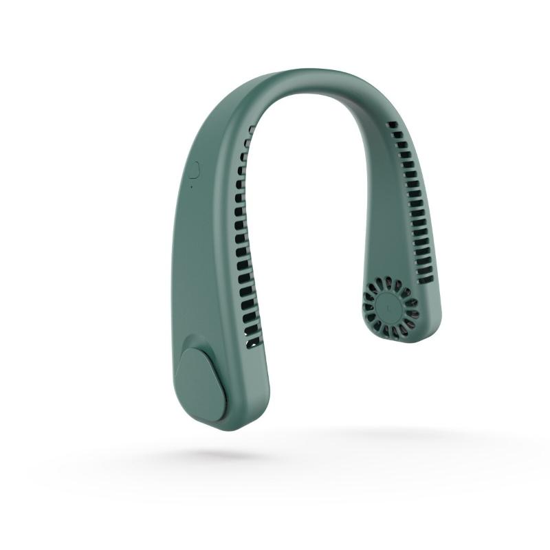 Летний портативный подвесной вентилятор для шеи, быстрое охлаждение, USB перезаряжаемый носимый безлопастный вентилятор, кулер для спорта на открытом воздухе, домашний офис