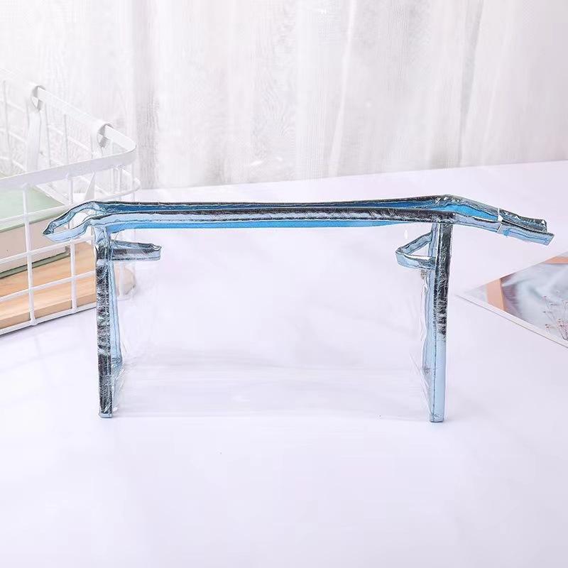 Transparent Fashionable Makeup Bag For Womens Travel Storage Bag Washing Pouch