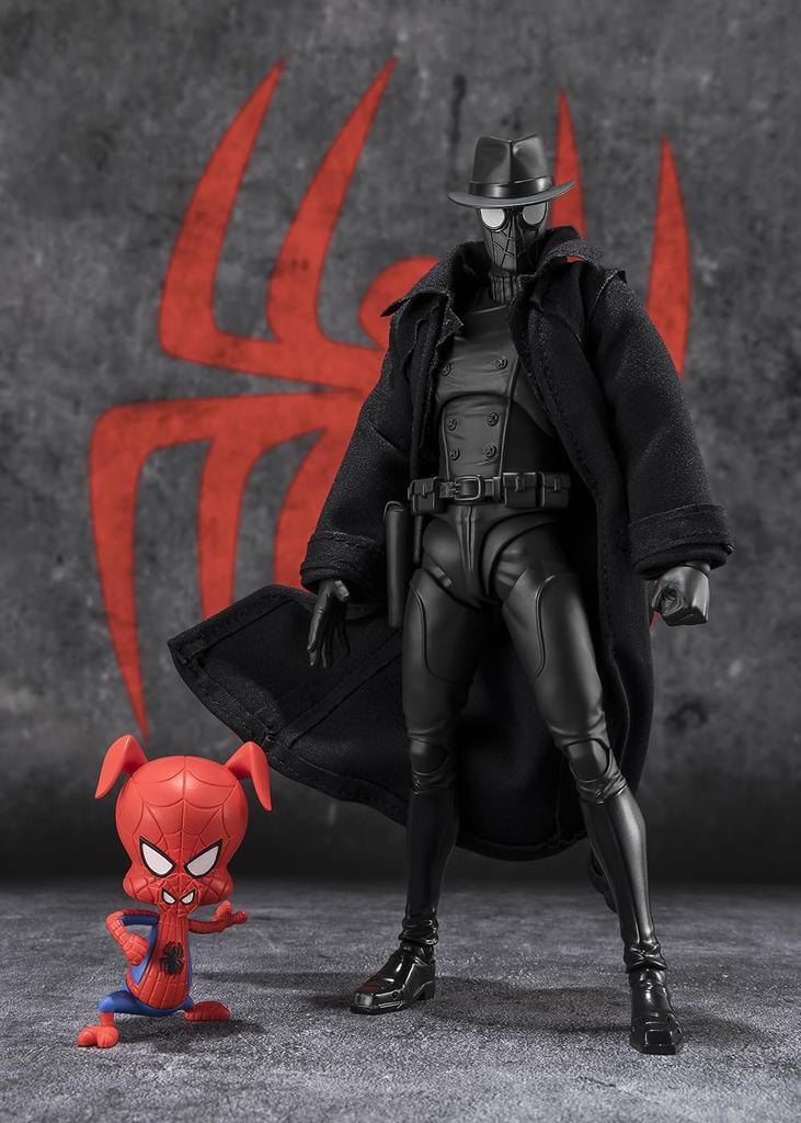 TAMASHII NATIONS Across the Noir Action Figures - Spider-Man Spider-Verse - Spider-Man & Spider-Ham S.H.Figuarts