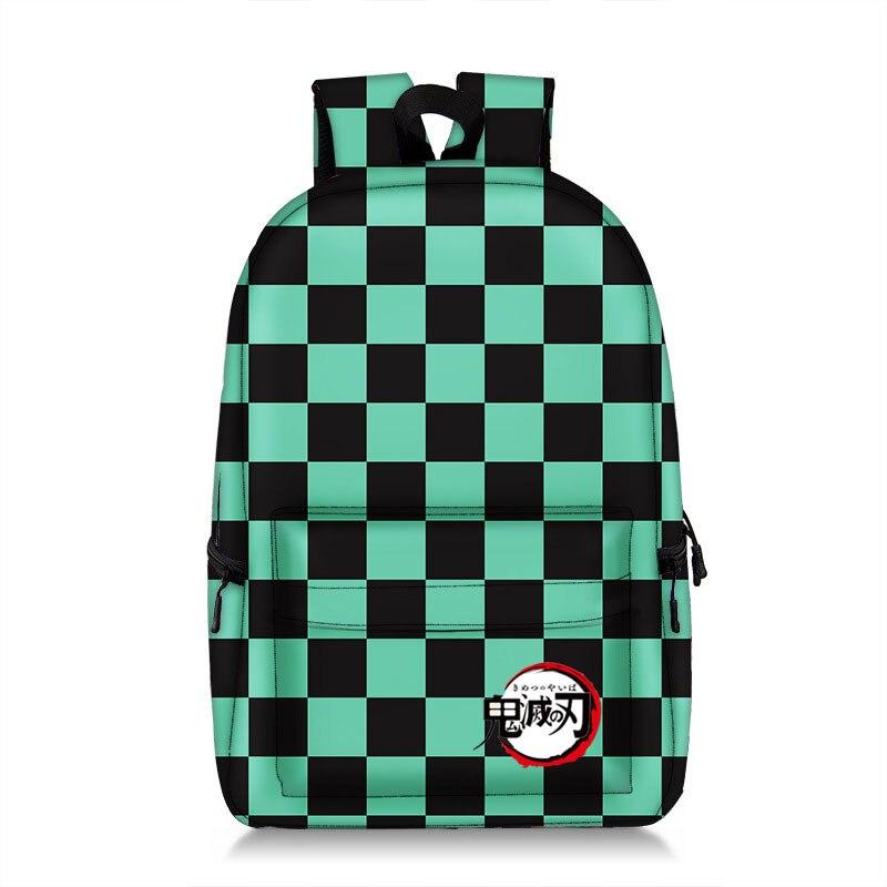 Anime Demon Slayer Backpack Waterproof Student School Bags Boys Girls Bookbag Cosplay Travel Bag Knapsack Fashion