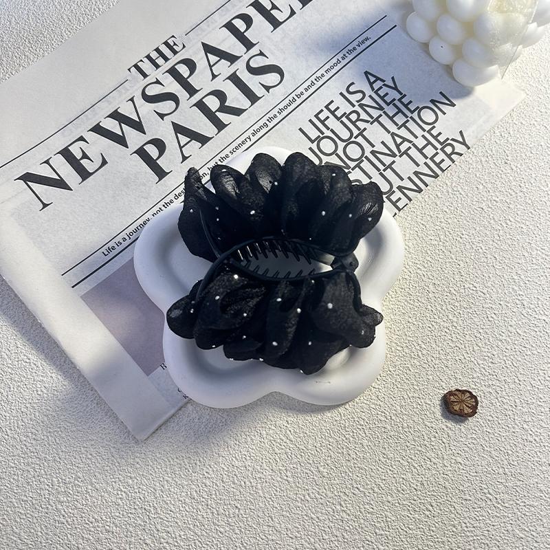 Элегантный темперамент сетка пузырь заколка для волос для женщины простота пучок акула клипса модная девушка заколка для хвостика коготь для волос