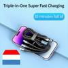Digital Cables Multi-Charging 3-in-1 Cables Superior Durability, Type C Fast Charging