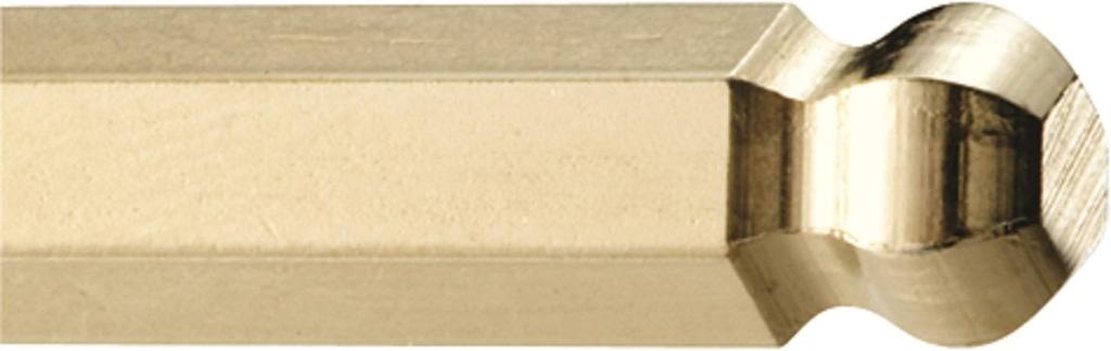 Набор шестигранных шариковых ключей, обработанных золотым покрытием, набор из 15 штук BLX15MG []BONDHUS L-образный ключ (14K) (1.27, 1.5, 2, 2.5, 3, 3.5, 4, 4.5, 5, 5.5, 6, 7, 8, 9, 10мм)