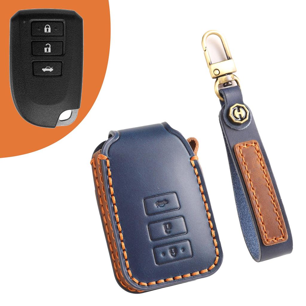 Кожаный чехол для ключа для моделей Toyota Vios, Yaris, Hiace и S/Spade