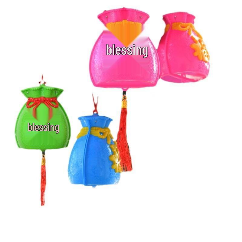 Водонепроницаемая светодиодная гирлянда Красные фонарики с иероглифом Фу