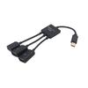 OTG-кабель Type-C: Многопортовый USB-хаб для мобильного телефона, клавиатуры, мыши и адаптера PUBG