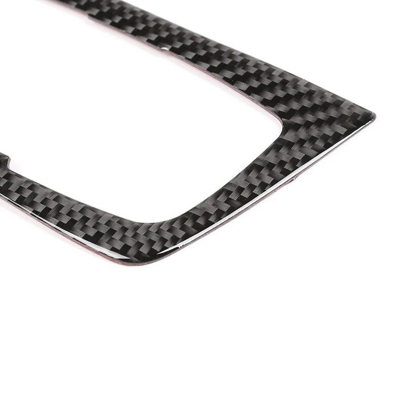 Real Carbon Fiber Car Interior Headlight Switch Frame Cover Trim For BMW 3 4 Series F30 F32 2013-2018 Auto Accessories