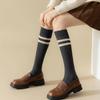Solid Color Middle Tube Socks JK Women Stockings Elastic Female Hosiery  Ladies