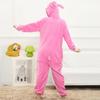 Фланелевая пижама с изображением животных для взрослых, пижама с единорогом, женская пижама Kugurumi для косплея, розовая, розовая, с кроликом, комбинезоны, одежда для сна с обувью