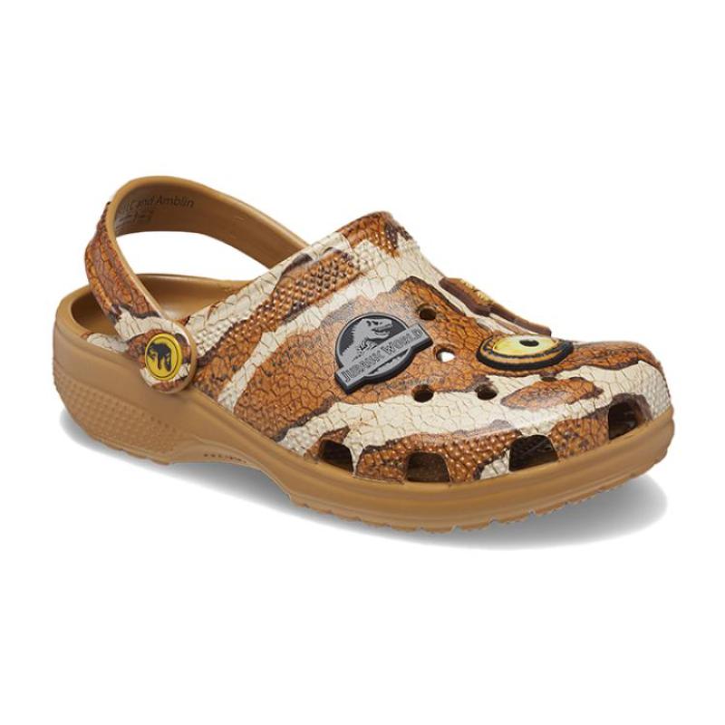 Crocs Удобные и повседневные дышащие и легкие детские сандалии коричневая детская модель